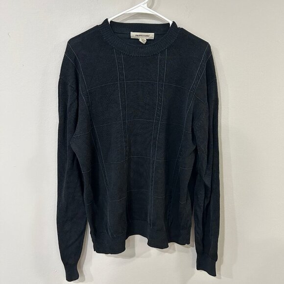 Pronto Uomo Black Men’s Pullover Sweater Size Large - Picture 1 of 4